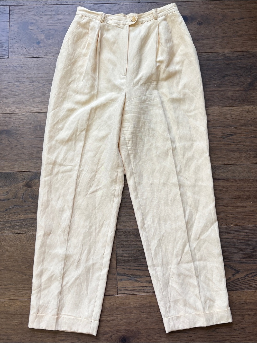 Women’s Vintage Lauren Ralph Lauren Trouser Pants Silk Linen Career Classic 10P